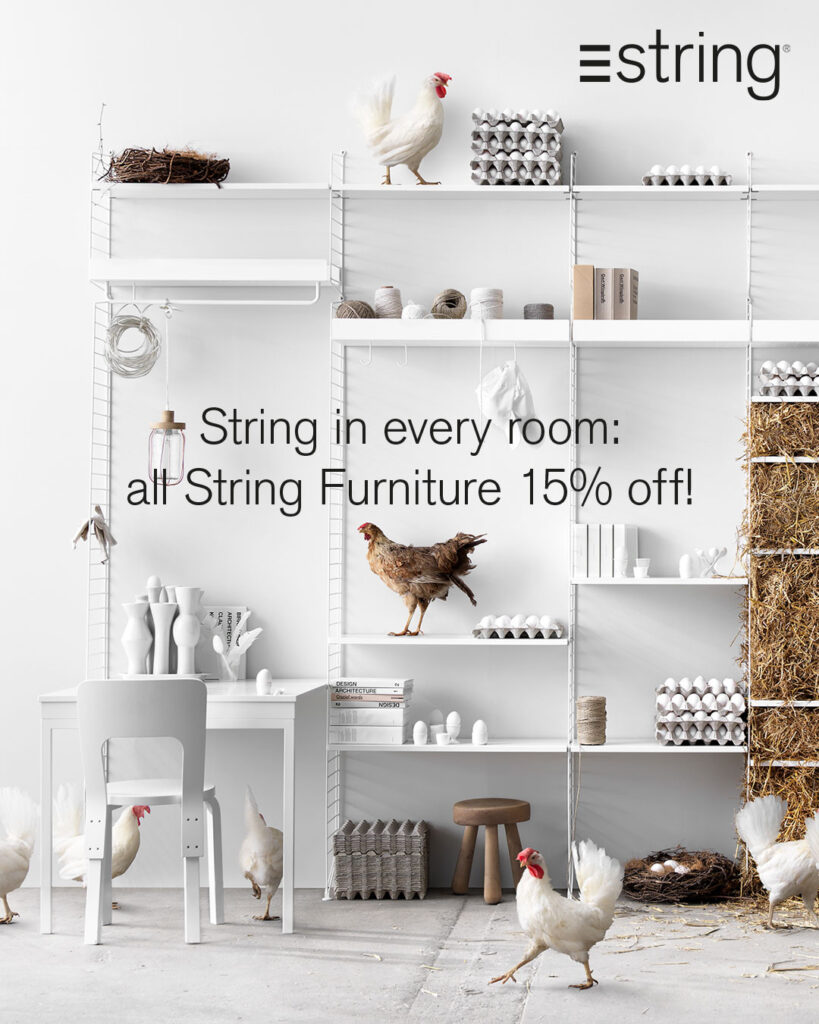 String in every room, get 15% off !
